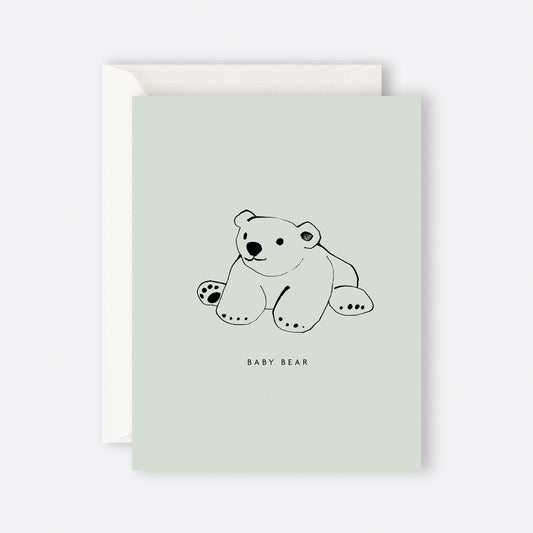 Father Rabbit Baby Bear Card