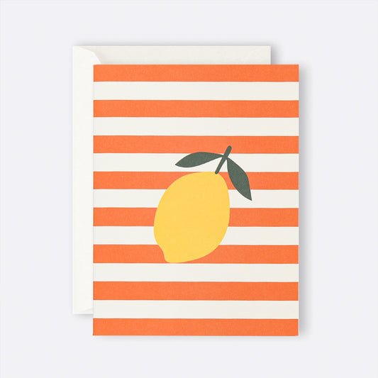 Father Rabbit Lemon Stripe Card