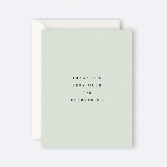 Father Rabbit Thank You For Everything Card